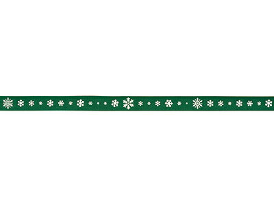 クリスマス発泡プリントリボン コットンスノー G