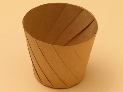 おりがみカップ 小 (茶)