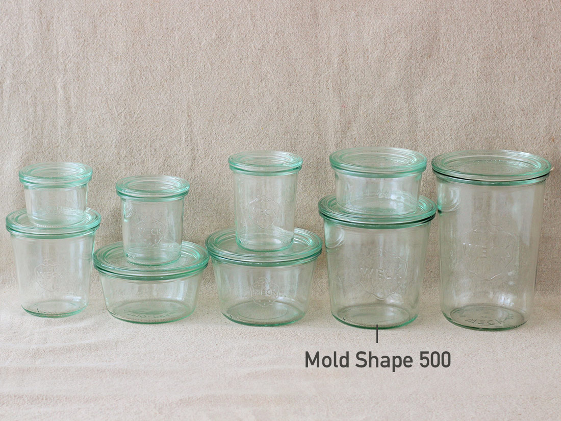 【 weck キャニスター モールド 500 MOLD SHAPE 】 weck ウェック 耐熱 ガラス 容器 モールドシェイプ 瓶詰め ビン詰 保存 ガラスキャニスター ストッカー 調味料容器 保存容器 wrappingstore-10186253 ラッピングストア(コッタ cotta) サンプル画像2
