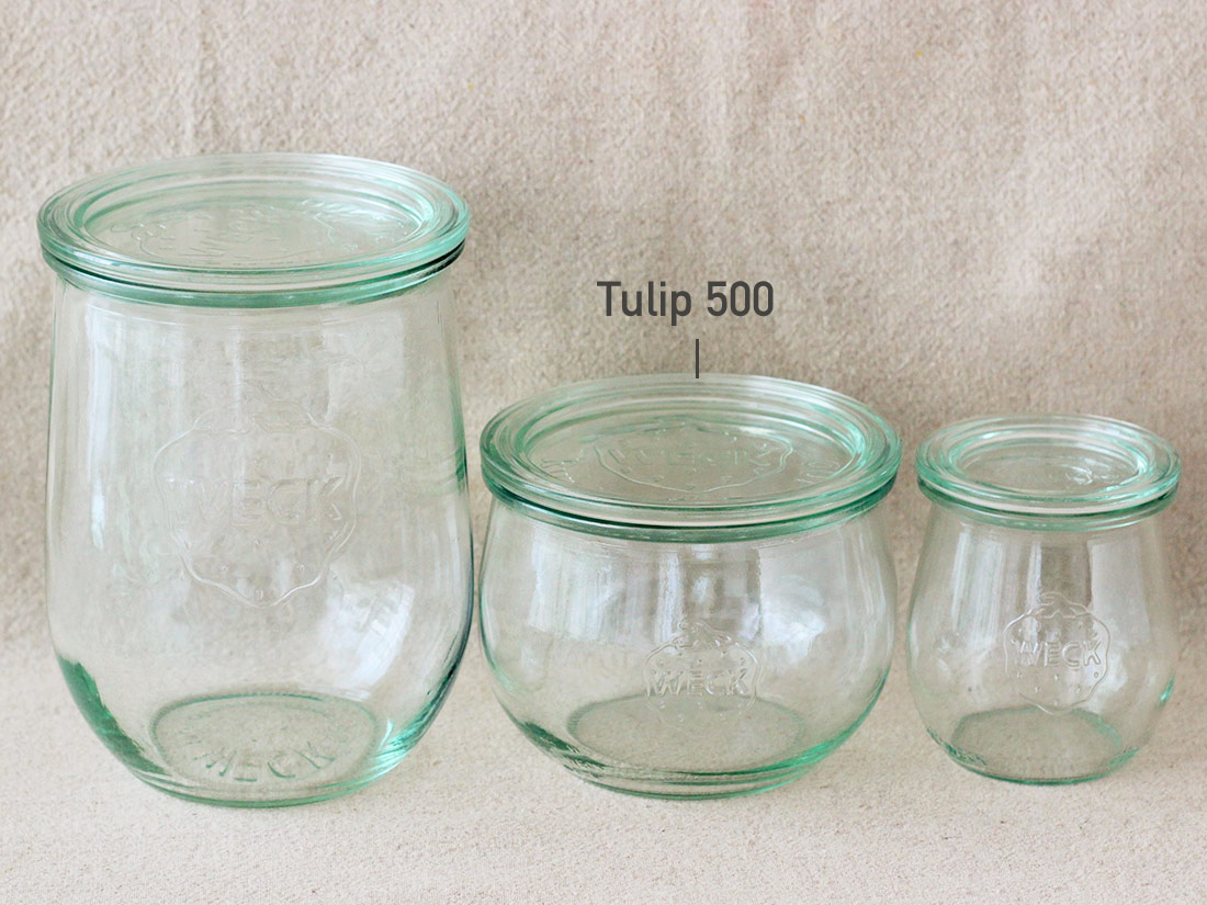 【 weck キャニスター 500 Tulip 】 weck ウェック 耐熱 ガラス 容器 チューリップ 瓶詰め ビン詰 保存 ガラスキャニスター ストッカー 調味料容器 保存容器 2