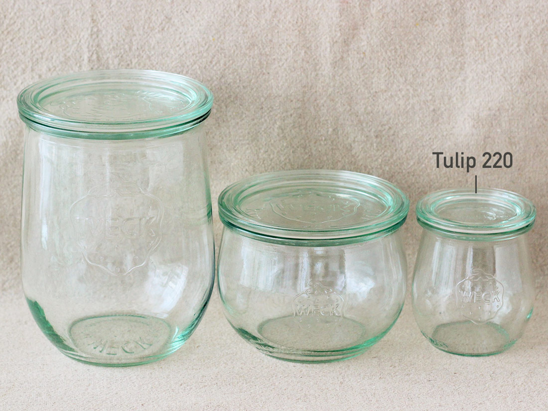 【 weck キャニスター Tulip 220 】 weck ウェック 耐熱 ガラス 容器 モールドシェイプ 瓶詰め ビン詰 保存 ガラスキャニスター ストッカー 調味料容器 保存容器 wrappingstore-10186260 ラッピングストア(コッタ cotta) サンプル画像2
