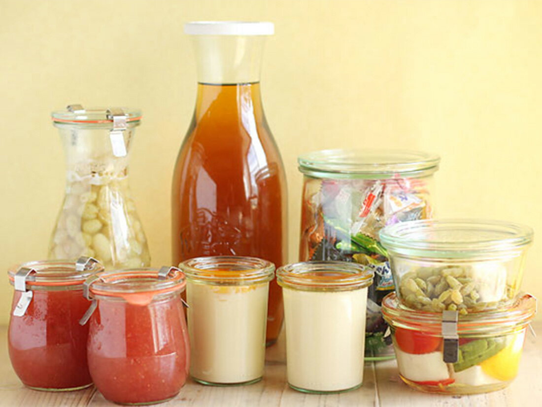 【 weck キャニスター 500 Tulip 】 weck ウェック 耐熱 ガラス 容器 チューリップ 瓶詰め ビン詰 保存 ガラスキャニスター ストッカー 調味料容器 保存容器 3