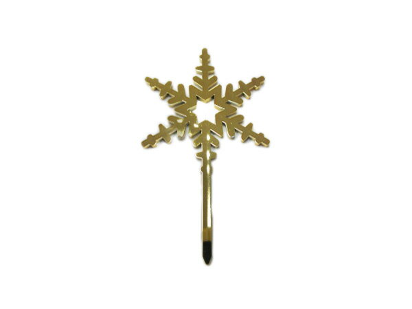 樂天商城 - ピック 雪の結晶（金）