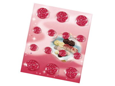 チョコレートモールド　キラリバラ　1189