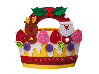 フェルトバッグ サンタケーキバッグ