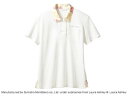 【10日全品ポイント3倍】LAURA ASHLEY ニットシャツLW202-12(オフホワイト/アメリ ピンク) 3L