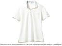 LAURA ASHLEY ニットシャツ LW203-13(オフホワイト/アメリ ブルー) L