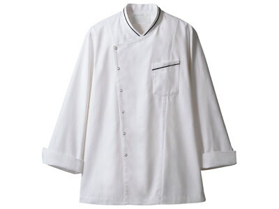 コックコート 6-1061(白/黒) 3L