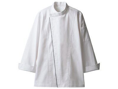 コックコート 6-1051(白/黒) M