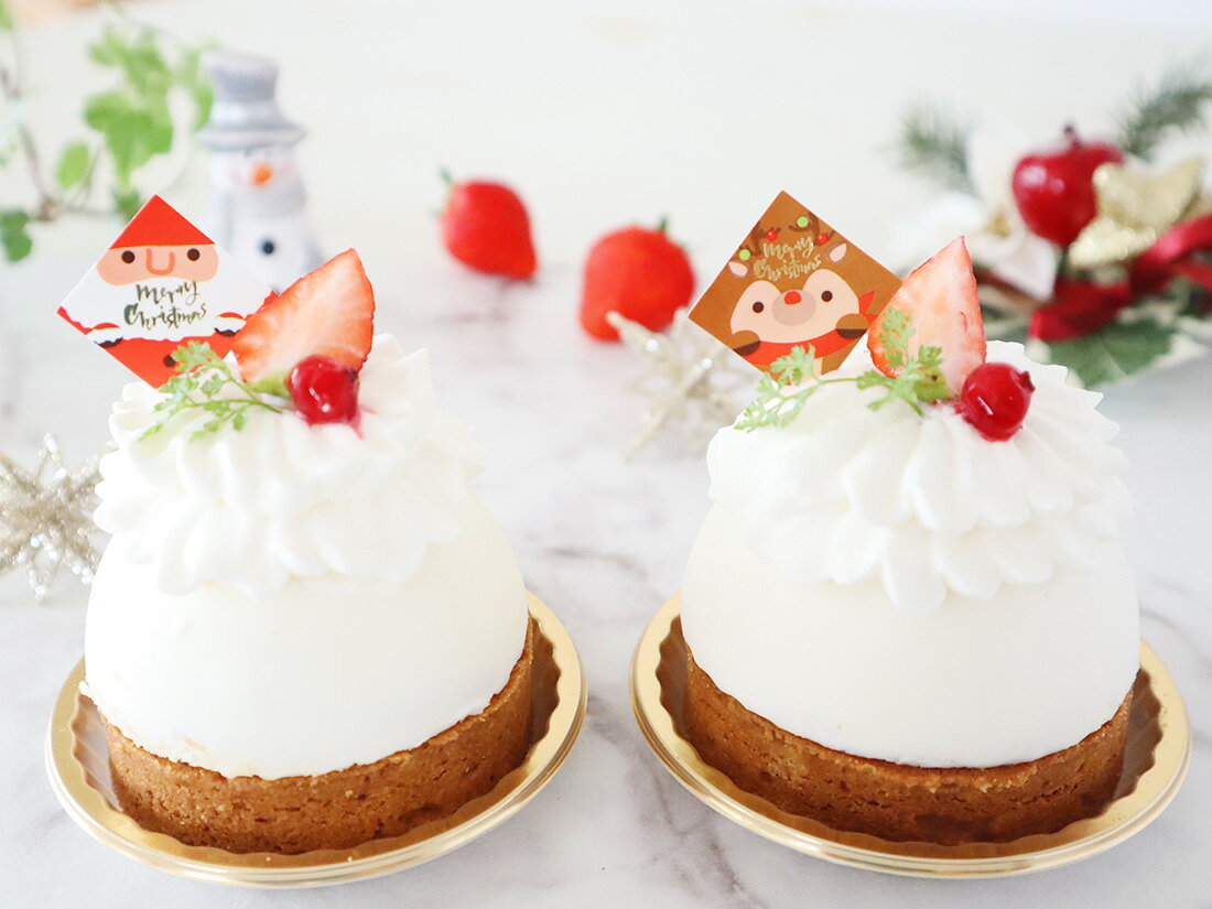 ケーキピック サンタ&トナカイ(2柄×10片)
