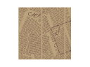 WAXペーパー フェザーイニシャル茶 15-15