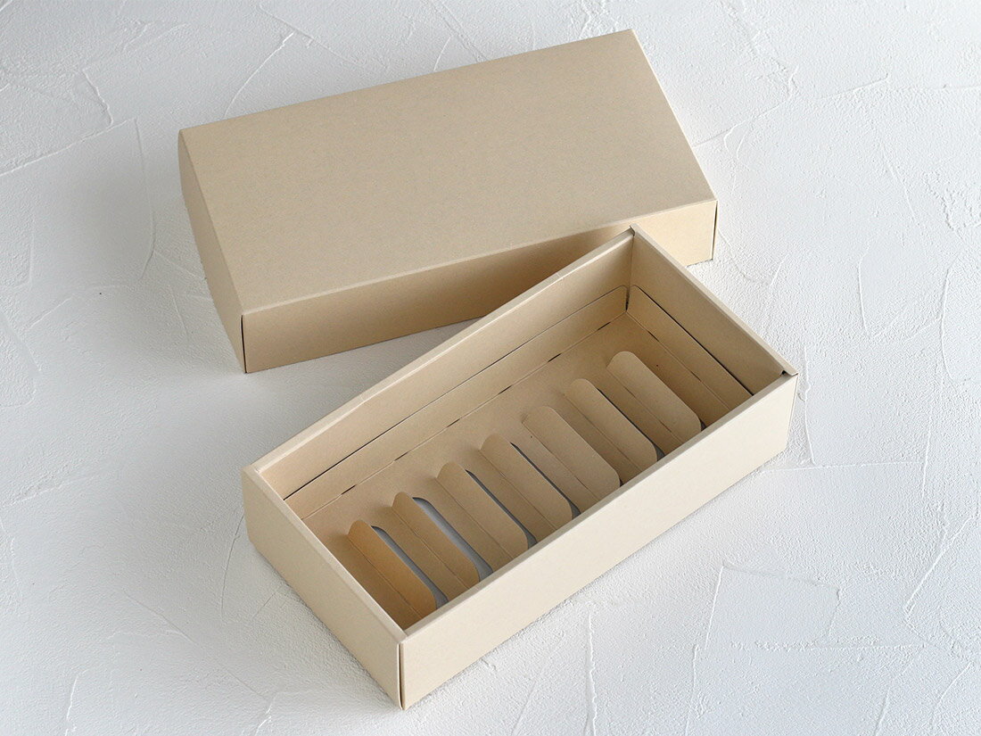 【少量販売】 無地 エコギフトBOX S 仕切付 5枚 cotta 菓子箱 2026 ホワイトデー 手作り お菓子 クッキー マフィン 焼き菓子 ギフト ラッピング 包装 パッケージ 資材 業務用