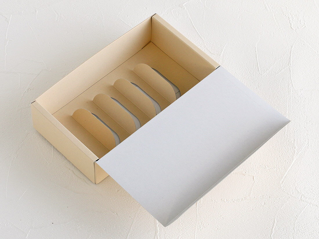 【少量販売】無地 エコロング 仕切付 5枚 cotta ロールケーキ 箱 2026 ホワイトデー 手作り お菓子 ケーキ ギフト ラッピング 包装 パッケージ 資材 持ち帰り テイクアウト 業務用