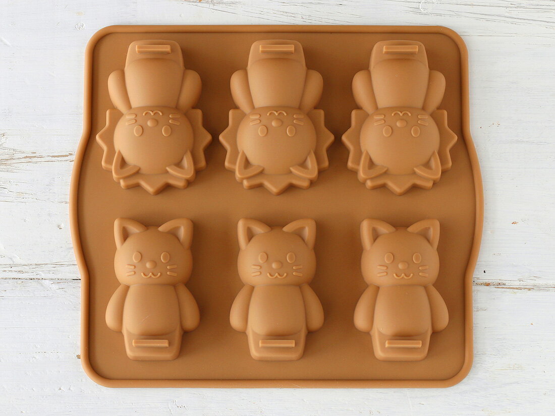 cotta シリコンモールド ライオン＆ねこ お菓子型 焼型 クッキー型 ケーキ型 ケーキ クッキー モールドのサムネイル