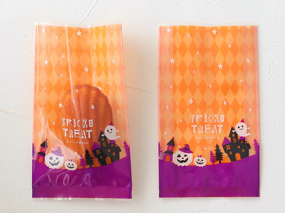 【少量販売】cotta ガス袋ハロウィンの街 85×H150(マチ25)mm 10枚