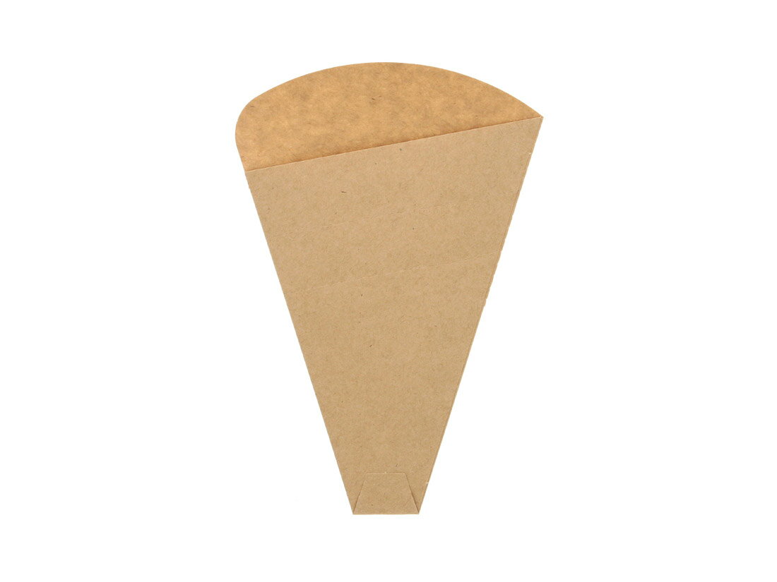 クレープ三角袋 未晒無地ミシン目入り