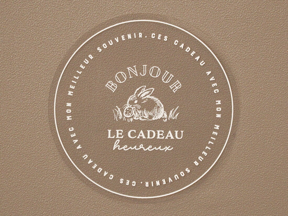 【少量販売】透明シール ヴィンテージラビット