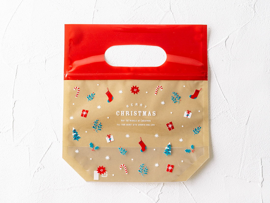 【少量販売】cotta ジッパーバッグ クリスマス S