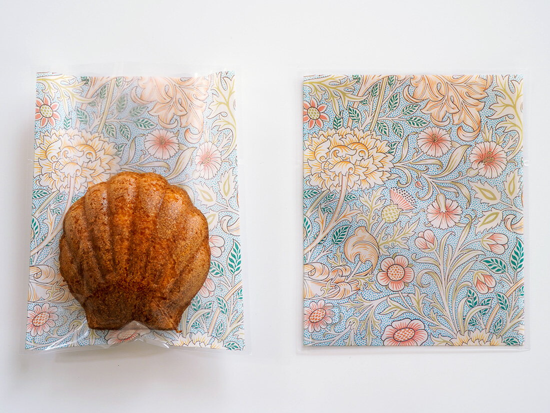 【少量販売】　cotta ガス袋 ウィリアム・モリス柄 二重の枝 100×120mm 10枚