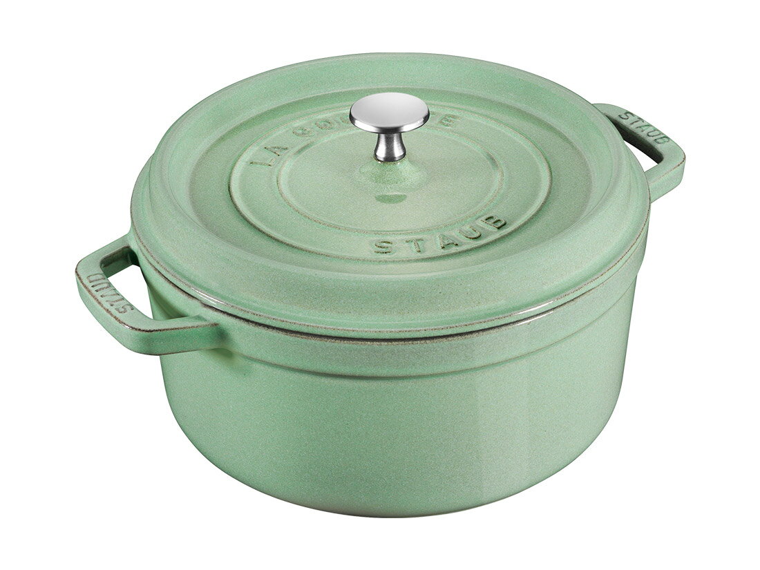 ピコ・ココット 【5日限定！全品ポイント3倍】STAUB ピコ・ココット ラウンド 20cm セージグリーン 2.2L