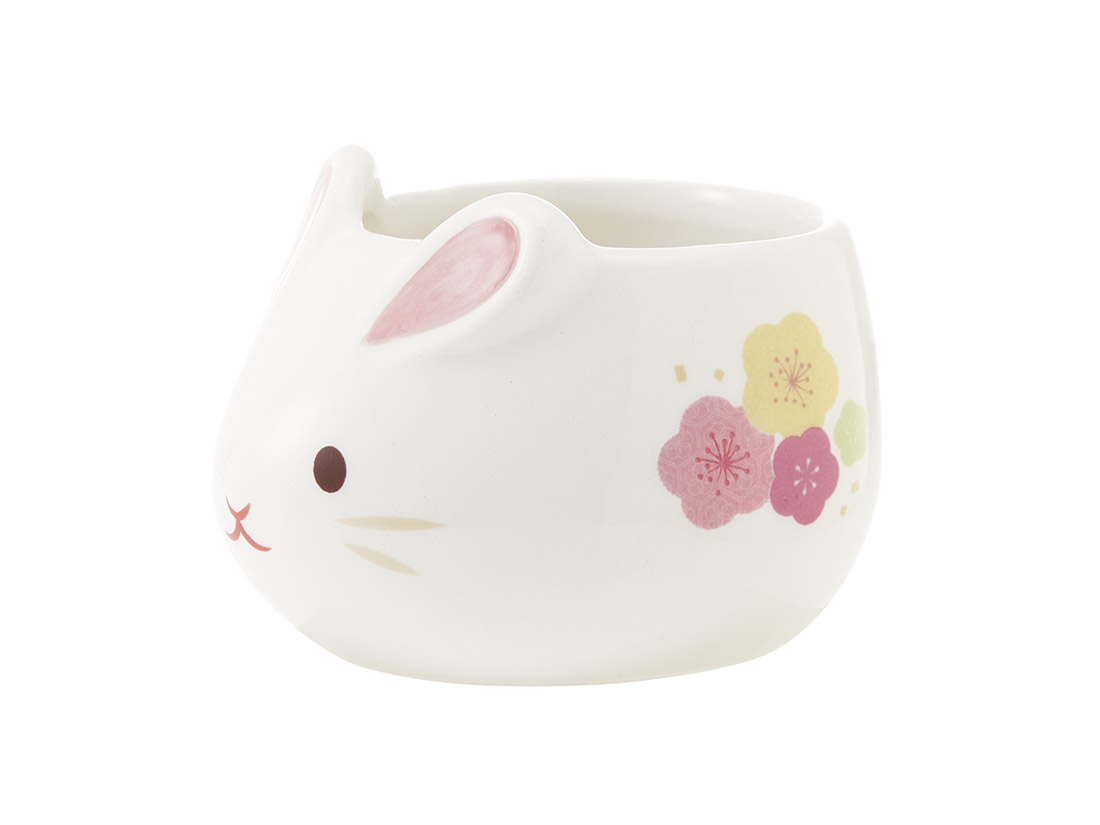 【少量販売】デザートカップ お正月うさぎカップ 1個