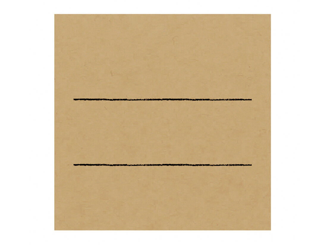 樂天商城 - 手書きPOP用カードスクエア型 クラフト (10枚入) 1冊