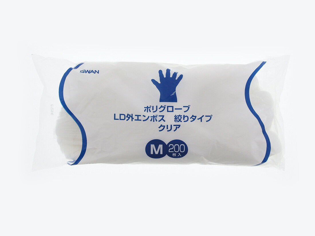 樂天商城 - ポリグローブ LD外EB絞り クリアM (200枚入) 1袋