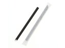 紙ストロー 12mm 斜口 単袋 黒 (300本入) 1袋