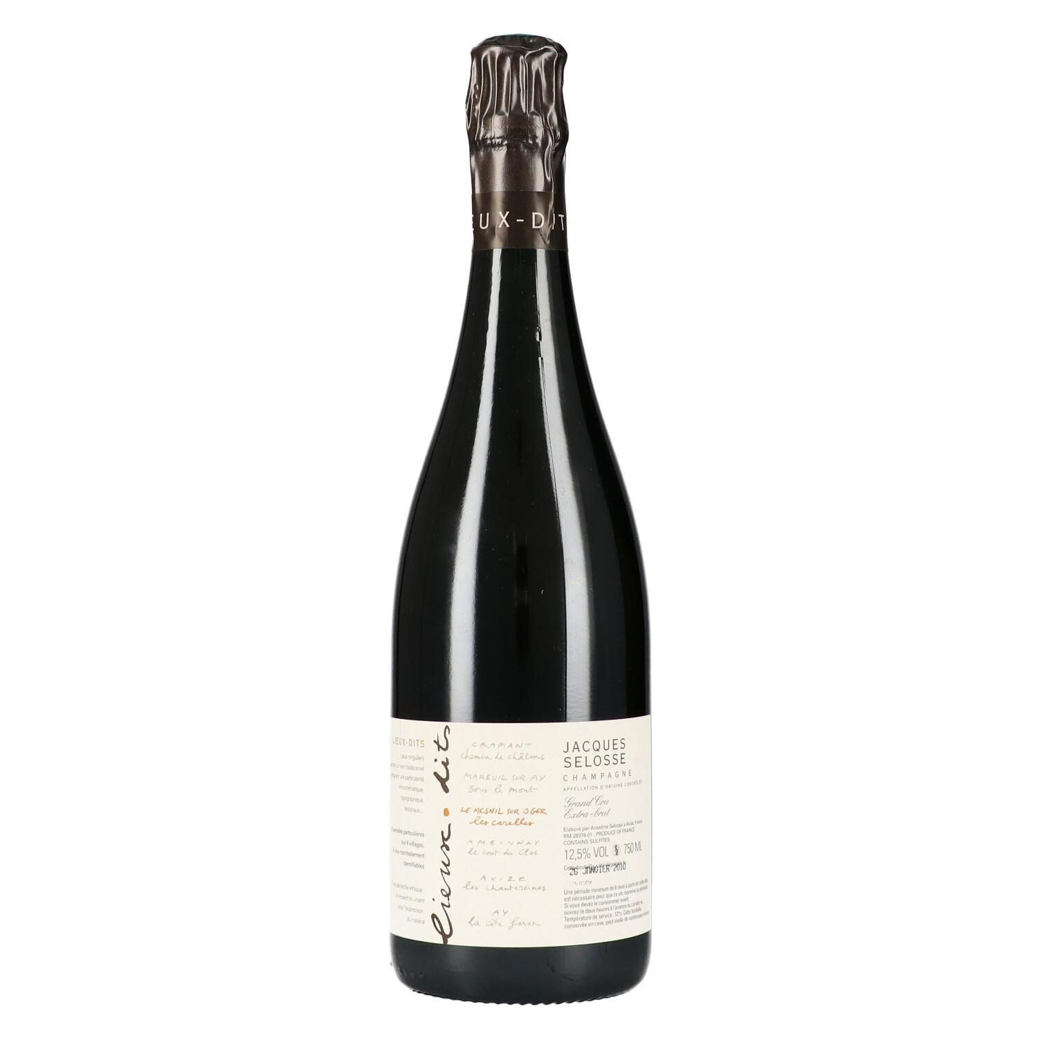 ジャック セロス NV ジャック セロス レ キャレル エクストラ ブリュット Jacques Selosse Lieux-Dits Le Mesnil sur Oger Les Carelles Grand Cru Extra Brut 750ml A2331