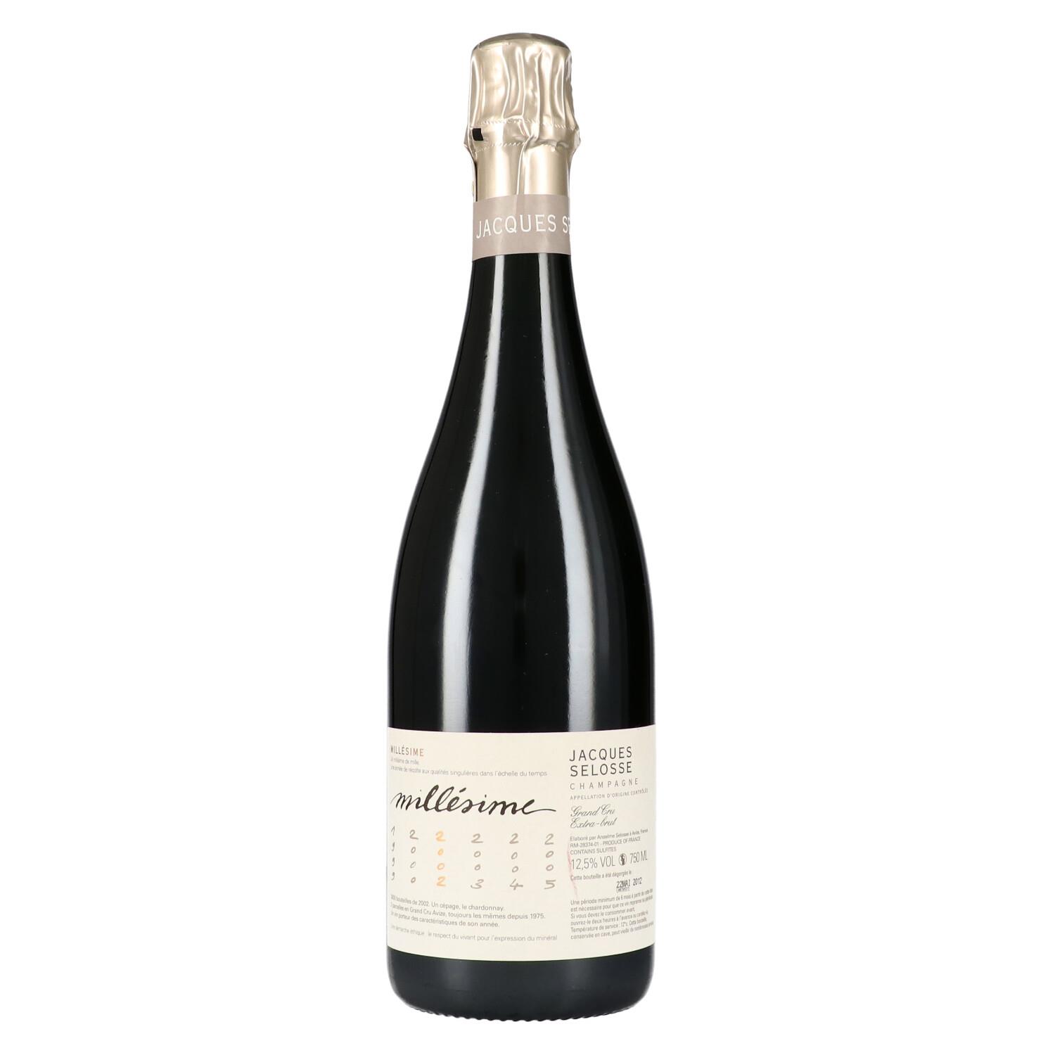 ジャック セロス 2002 ジャック セロス ミレジム エクストラ ブリュット Jacques Selosse Jacques Selosse Millesime Extra Brut 750ml A0940