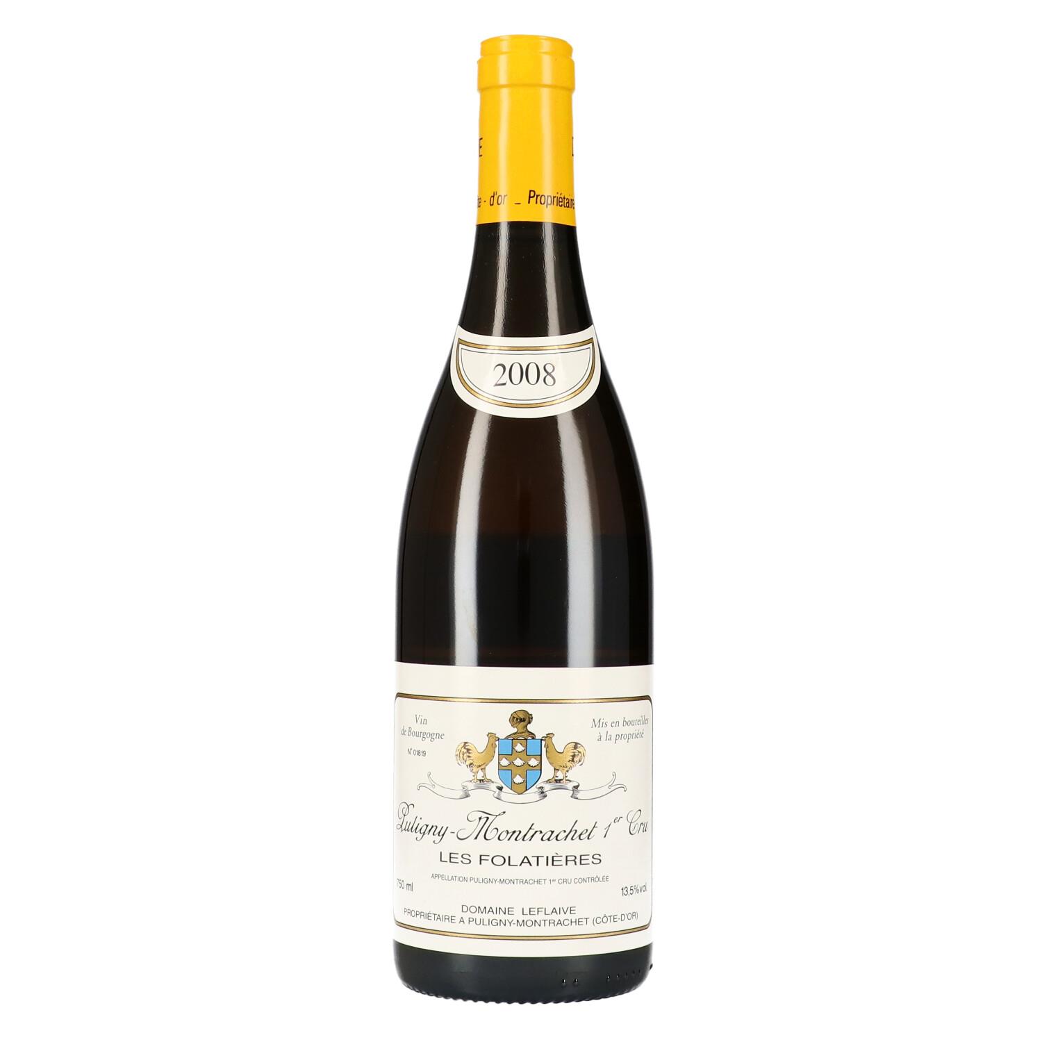 ルフレーヴ 2008 ピュリニー モンラッシェ 1er フォラティエール Domaine Leflaive Puligny-Montrachet 1er Cru Les Folatieres 750ml 正規品 A2290