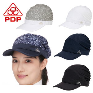 PDP (ピーディーピー) 送料無料 テニス レディース キャスケット キャップ 帽子 バイザー 日焼け防止 日よけ UVカット PTA-C01