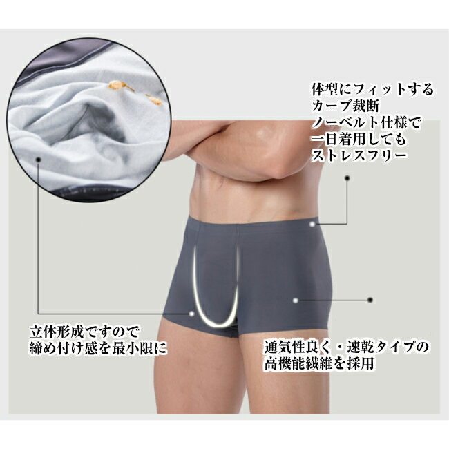 【タイムセール】ボクサーパンツメンズ3枚セットシームレスパンツシームレスショーツ男性用下着無地インナーアンダーウエアパンツ送料無料メール便父の日彼氏ギフトプレゼントバースデー