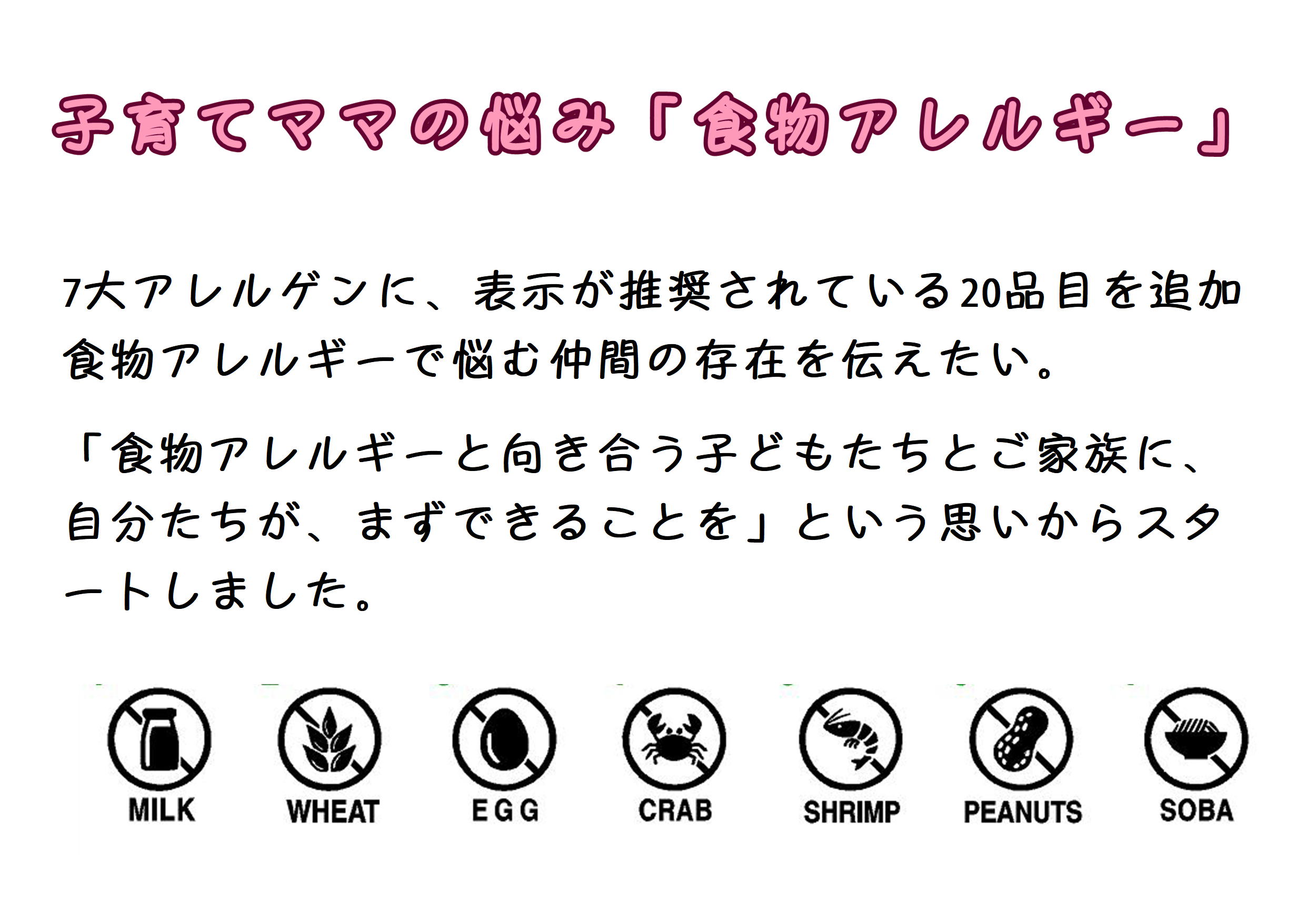 アイロンシート 食物アレルギー表示 15色
