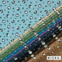ねこみずたまminimini 国産オックス/ブロード/シーチング/ダブルガーゼ/ローン/11号帆布 RIEKA(動物柄/アニマル柄/水玉模様/ドット/猫/かわいい/おしゃれ/手芸生地/入園入学/雑貨小物)