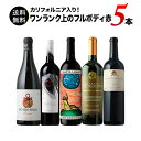 ワインセット 赤ワイン 送料無料 カリフォルニア入り!ワンランク上のフルボディ赤ワイン5本セット 第55弾「7/11更新」【ワイン ギフト ソムリエ厳選】
