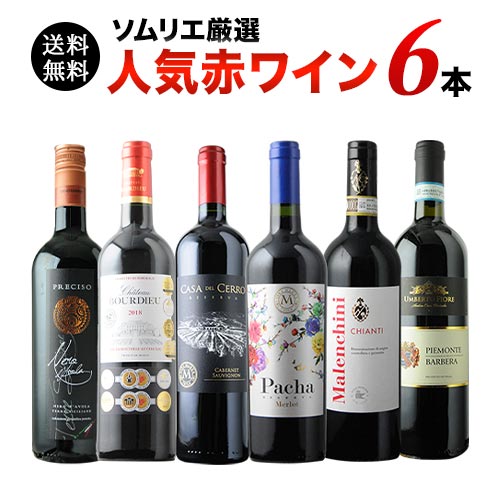 【送料無料】ソムリエ人気赤ワイン