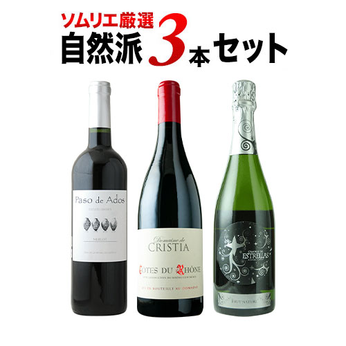 自然派3本セット（赤ワイン2本・ス