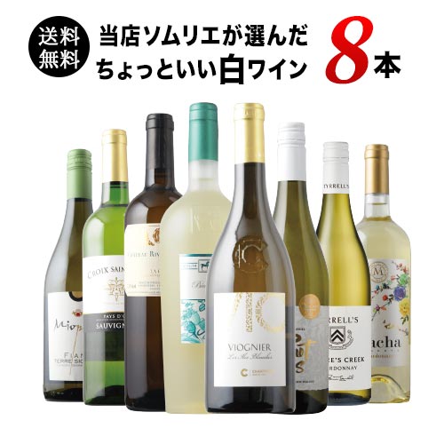 当店ソムリエが選んだ“ちょっといい”白ワイン8本セット「11/21更新」 送料無料 白ワインセット【ワインセット】【ワイン ギフト】