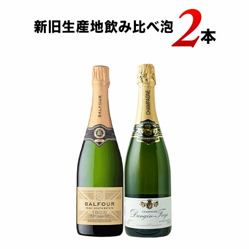 新旧生産地飲み比べ泡2本セット スパークリングワインセット「3/14更新」【12本単位で送料無料】【ワインセット】【ワイン ギフト】【母の日】