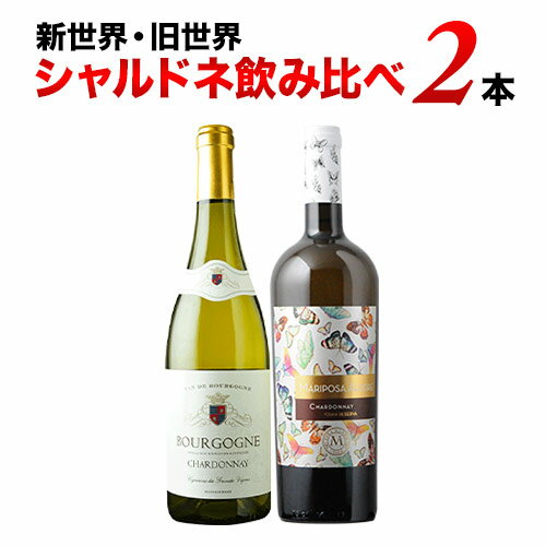 新世界・旧世界シャルドネ飲み比べ2本セット（白ワイン2本） 第7弾 白ワインセット「12/14更新」【12本単位で送料無料】【ワインセット】【ワイン ギフト】【母の日】