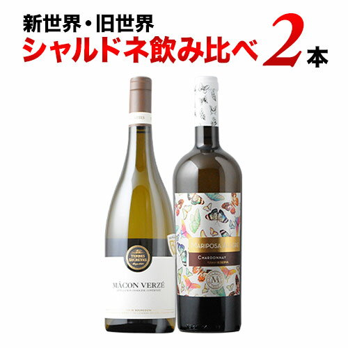ワインセット 白ワイン 新世界・旧世界シャルドネ飲み比べ白ワイン2本セット(第8弾)「10/3更新」【ワイン ギフト ソムリエ厳選】