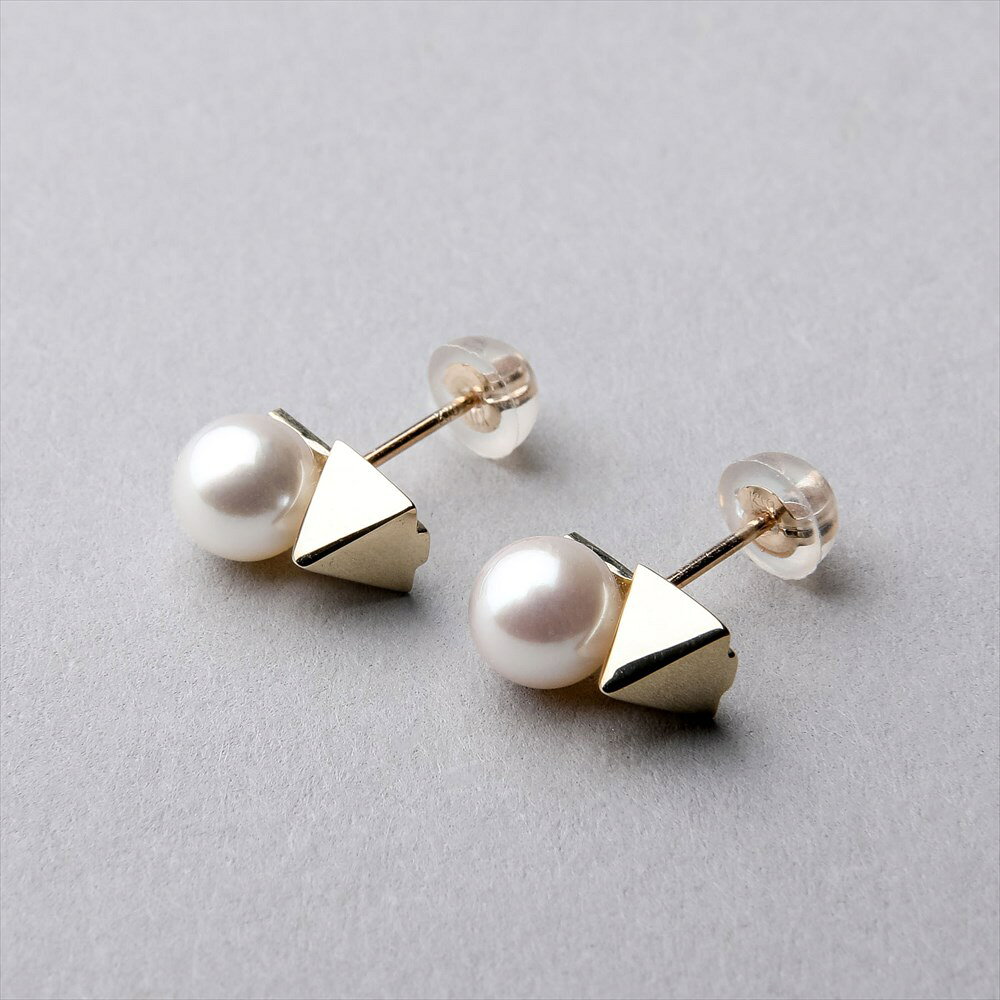 Carina あこや真珠 ピアス 5.5-6.0mm K10YG パールピアス 普段使い カジュアル wsp-10055757 P-dot by Pearl for Life サンプル画像2