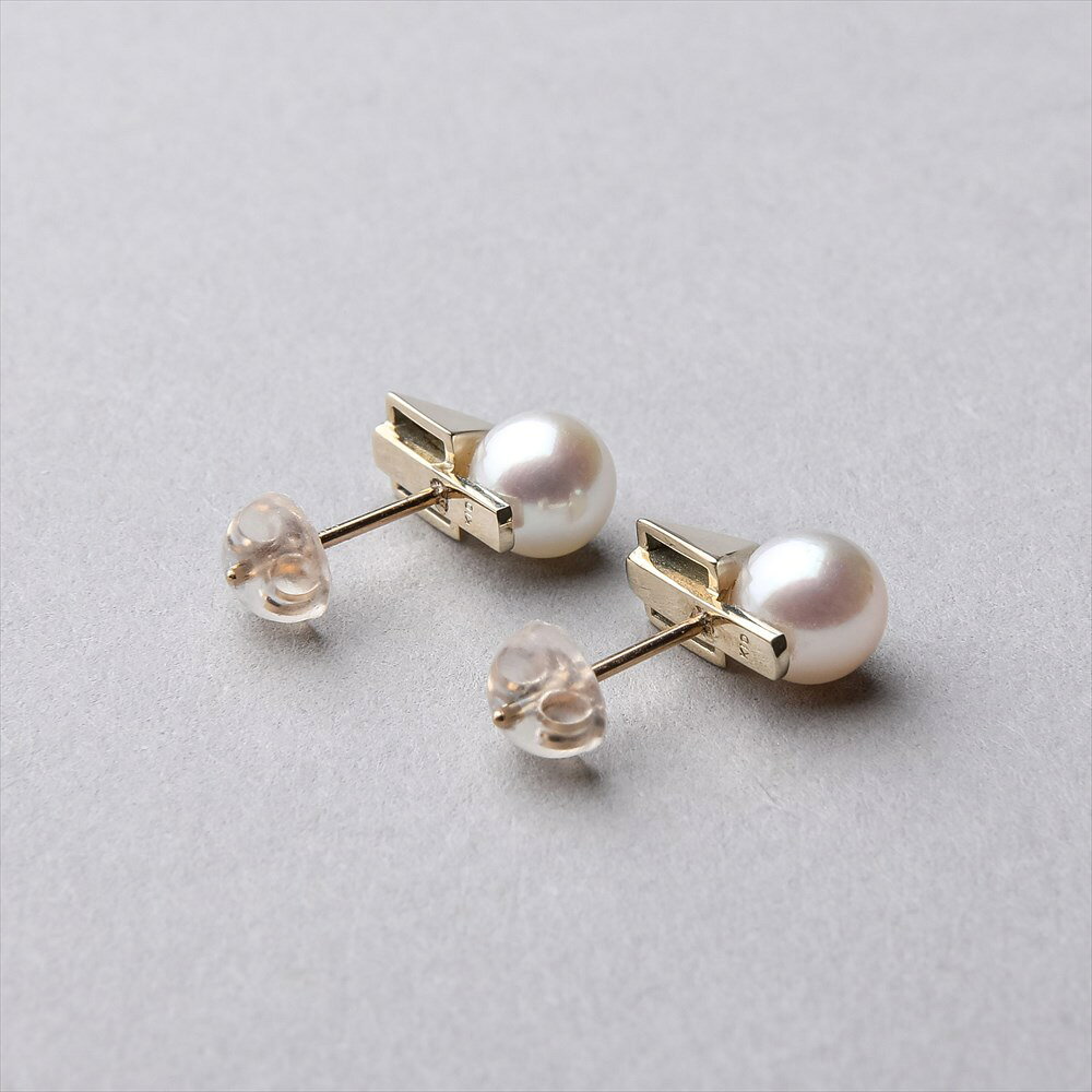 Carina あこや真珠 ピアス 5.5-6.0mm K10YG パールピアス 普段使い カジュアル wsp-10055757 P-dot by Pearl for Life サンプル画像3