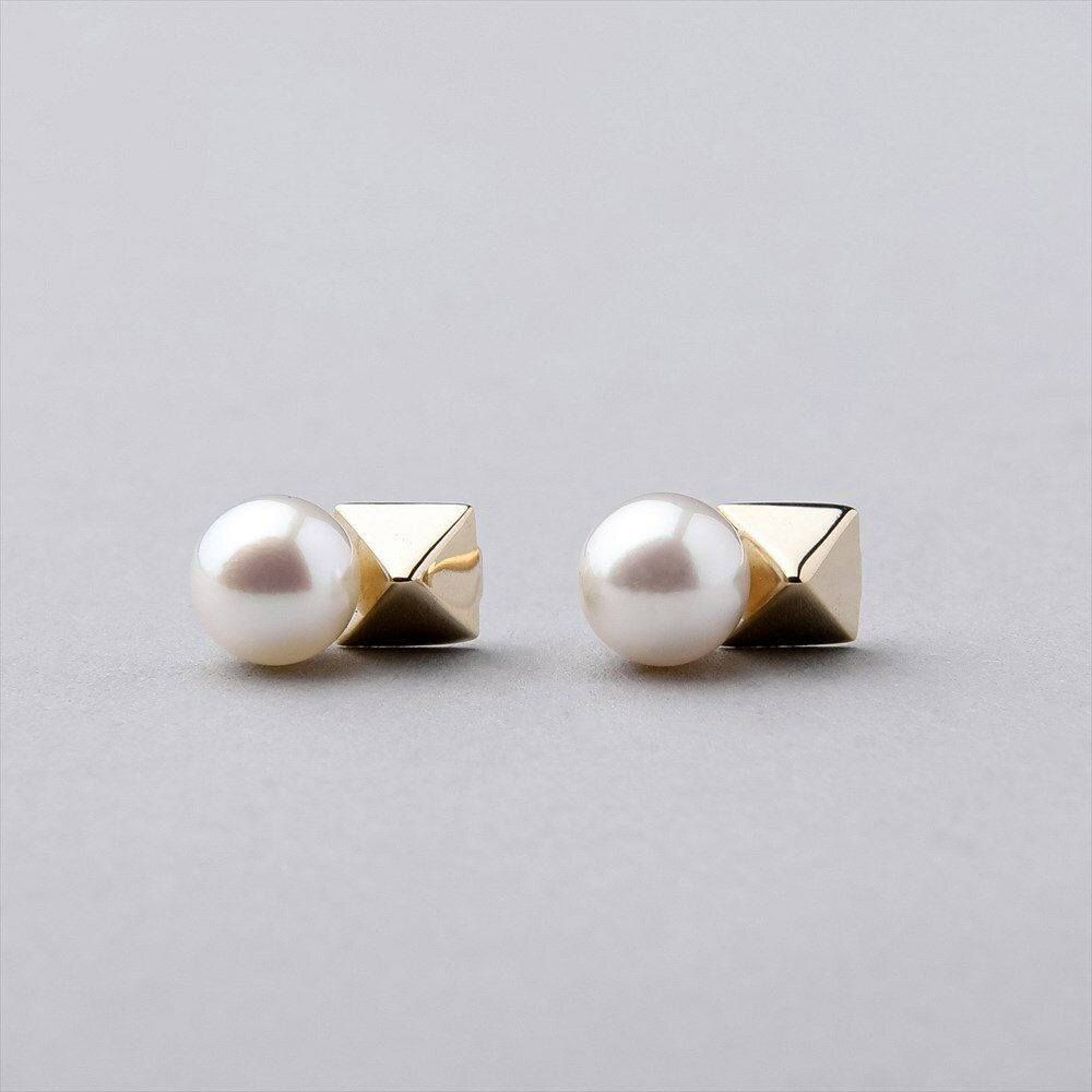 《Carina》 あこや真珠 ピアス　5.5-6.0mm K10YG パールピアス 普段使い カジュアルのサムネイル