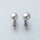《TOP Quality》オーロラ花珠真珠 イヤリング 7.0-7.5mm K14WG パール 鑑別書付き 冠婚葬祭 フォーマル