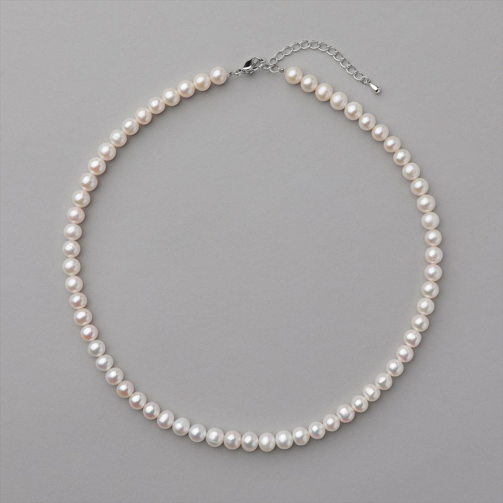 淡水真珠 ネックレス　6.5-7.0mm　ア�