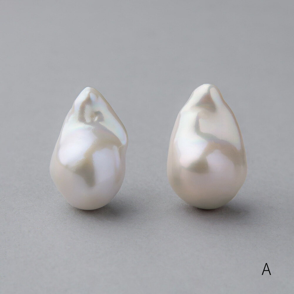 【WEB限定】《Unique+ 》淡水真珠 ピアス/イヤリング 12mmUP K18YG/SV925 オイスターバロックパール 普段使い カジュアル