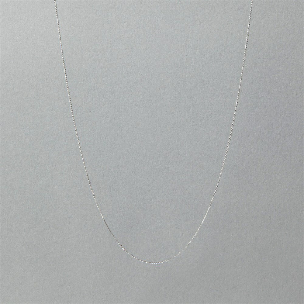 2面キヘイ チェーン 60cm　K18WG　18金 ホワイトゴールド ネックレス