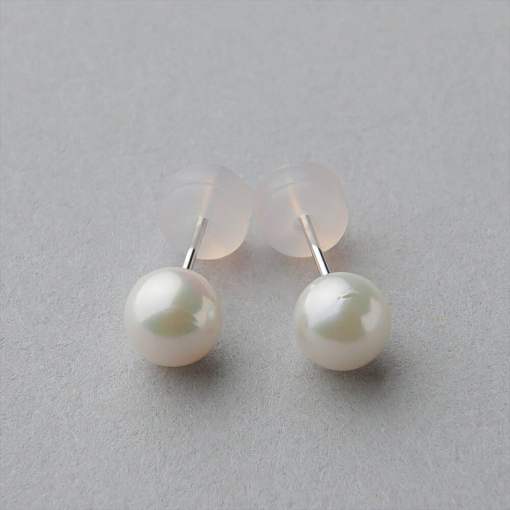 【WEB限定】あこや真珠 一粒 ピアス 5.5-6.0mm Pt900 パールピアス 普段使い【ネコポス発送限定】パール 《Debut》